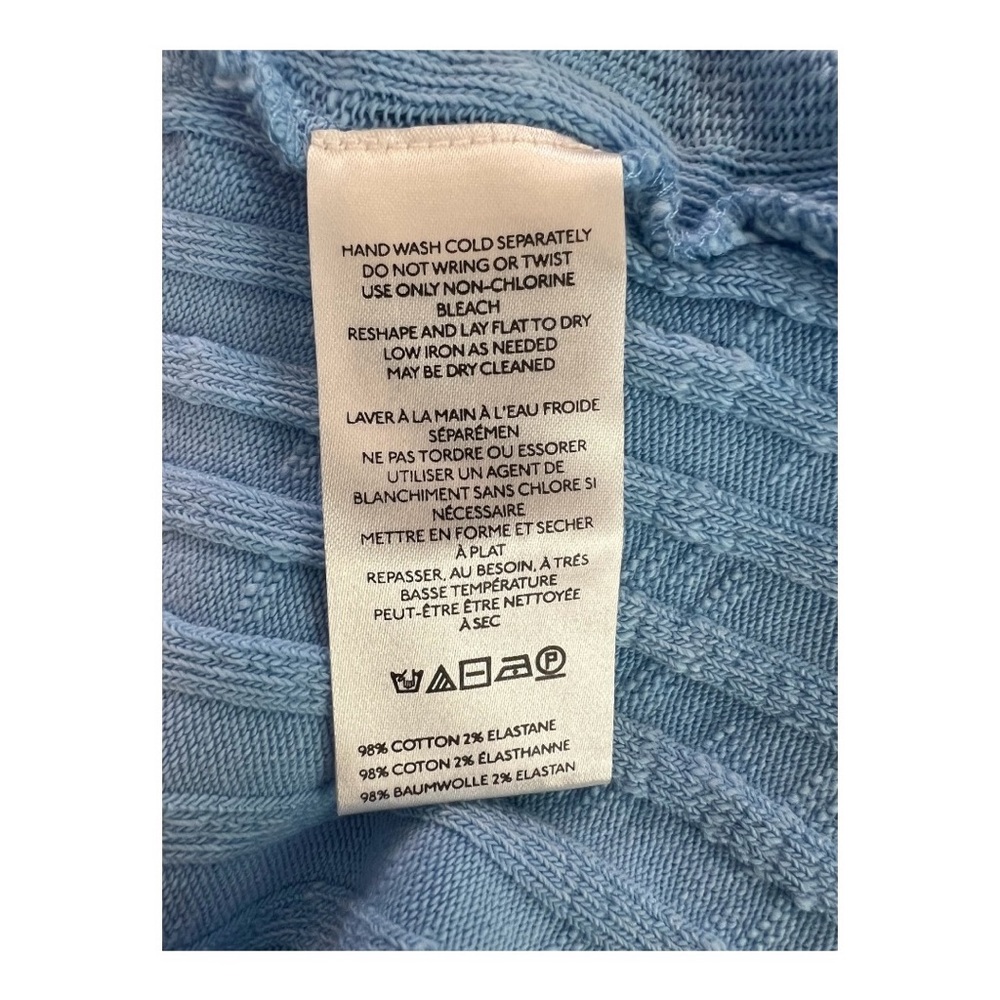 🆕 💙 NWT WE THE FREE “Meant To Be” Crop Tee Placid Blue | Size L - Picture 7 of 8